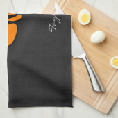 Oranje vis Botten Theedoek (Quarter Fold)