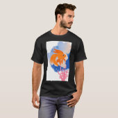 oranje vis t-shirt (Voorkant volledig)
