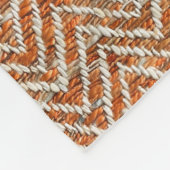  oranje visgraat fleece deken (Hoek)
