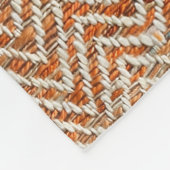  oranje visgraat fleece deken (Hoek)