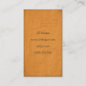  Oranje Visitekaartje (Achterkant)