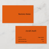 Oranje Visitekaartje (Voorkant / Achterkant)