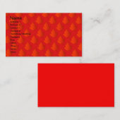 Oranje Visitekaartje met springplank (Voorkant / Achterkant)