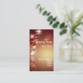 Oranje Visitekaartje muziek (Staand voorkant)