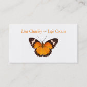 Oranje Visitekaartje van de Boterfly-lak (Voorkant)