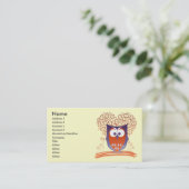 Oranje Visitekaartje voor snuffelbekers (Staand voorkant)