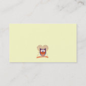 Oranje Visitekaartje voor snuffelbekers (Achterkant)