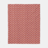 Oranje vismandje Weave Pattern Fleece Blanket (Voorkant)