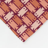 Oranje vismandje Weave Pattern Fleece Blanket Deken (Hoek)