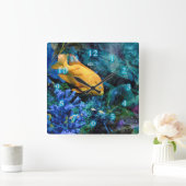 ORANJE VISSEN BLUE OCAN 2 VIERKANTE KLOK (Huis)