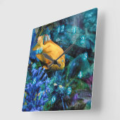 ORANJE VISSEN BLUE OCAN 2 VIERKANTE KLOK (Hoek)