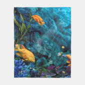 ORANJE VISSERIJ BLAUW OCEAN FLEECE BLANKET (Voorkant)