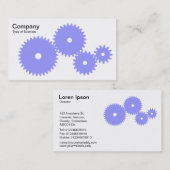 Oranje vistuig - Pastel blauw op wit Visitekaartje (Voorkant / Achterkant)