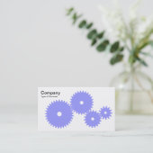 Oranje vistuig - Pastel blauw op wit Visitekaartje (Staand voorkant)