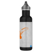 Oranje vlak waterfles  (Rechts)