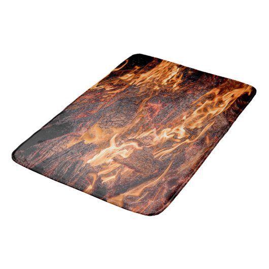 Oranje vlam badmat (Gekanteld)