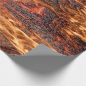 Oranje vlam cadeaupapier (Hoek)