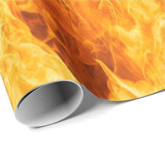 Oranje vlam cadeaupapier (Rol Hoek)