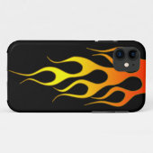 Oranje vlam Case-Mate iPhone case (Achterkant (horizontaal))