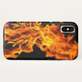 Oranje vlam Case-Mate iPhone case (Achterkant (horizontaal))
