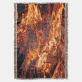 Oranje vlam deken (Voorkant Verticaal)