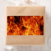 Oranje vlam etiket (Insitu)