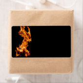 Oranje vlam etiket (Insitu)