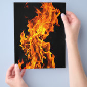 Oranje vlam flyer (Hand)
