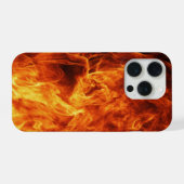 Oranje vlam iPhone hoesje (Achterkant horizontaal)