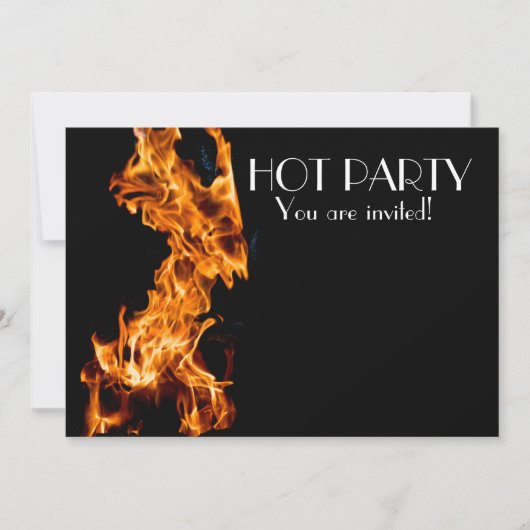 Oranje vlam kaart (Voorkant)