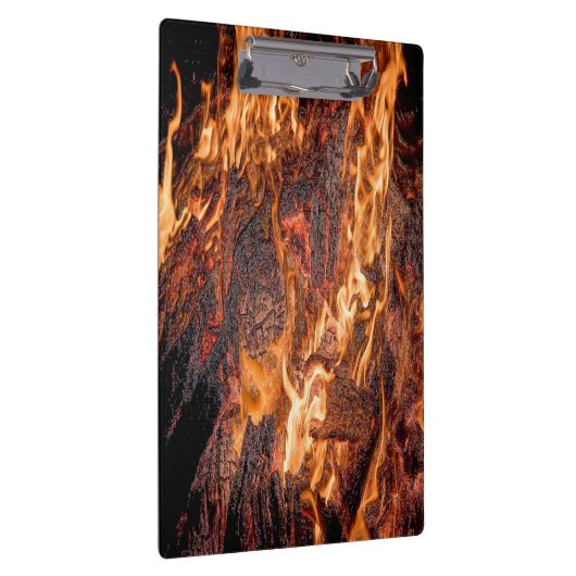 Oranje vlam klembord (Rechts)