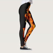 Oranje vlam leggings (Rechts)