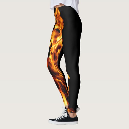 Oranje vlam leggings (Links)