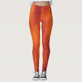 Oranje vlam leggings (Voorkant)