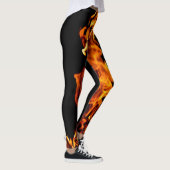 Oranje vlam leggings (Rechts)