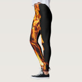 Oranje vlam leggings (Links)