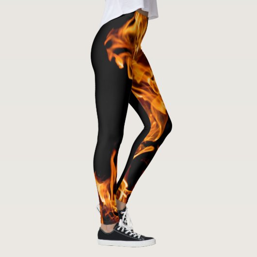 Oranje vlam leggings (Rechts)