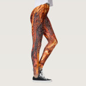 Oranje vlam leggings (Rechts)