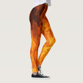 Oranje vlam leggings (Rechts)