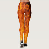 Oranje vlam leggings (Achterkant)