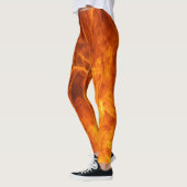 Oranje vlam leggings (Links)