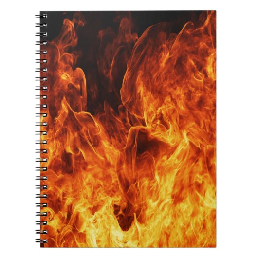 Oranje vlam notitieboek (Voorkant)