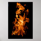 Oranje vlam poster (Voorkant)