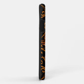 Oranje vlam schedel iPhone 5G Hoesje (Achterkant/rechts)