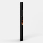 Oranje vlam schedel iPhone 5G Hoesje (Achterkant/rechts)