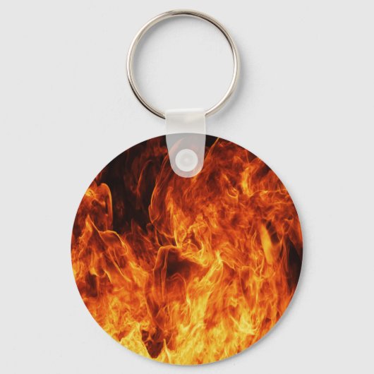 Oranje vlam sleutelhanger (Voorkant)