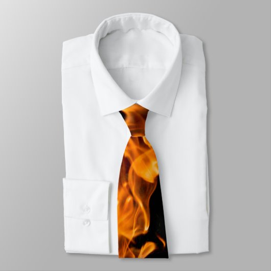 Oranje vlam stropdas (Gebonden)
