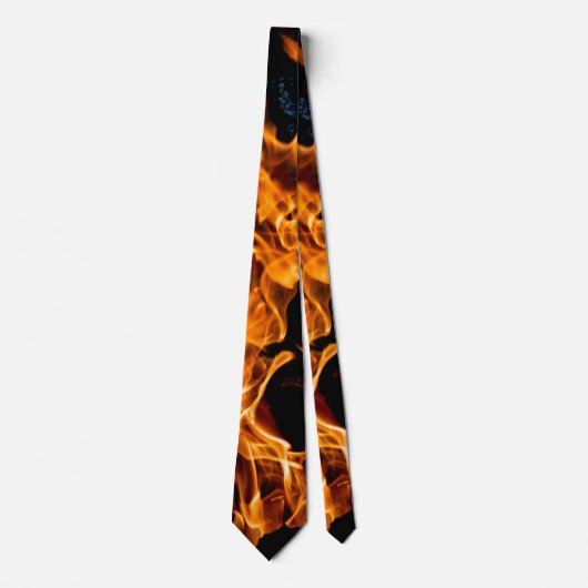 Oranje vlam stropdas (Voorkant)