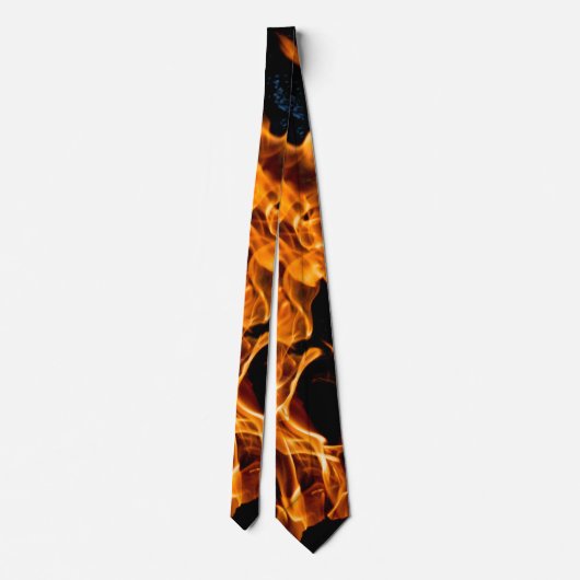 Oranje vlam stropdas (Achterkant)