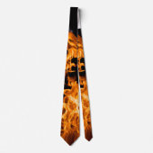 Oranje vlam stropdas (Voorkant)